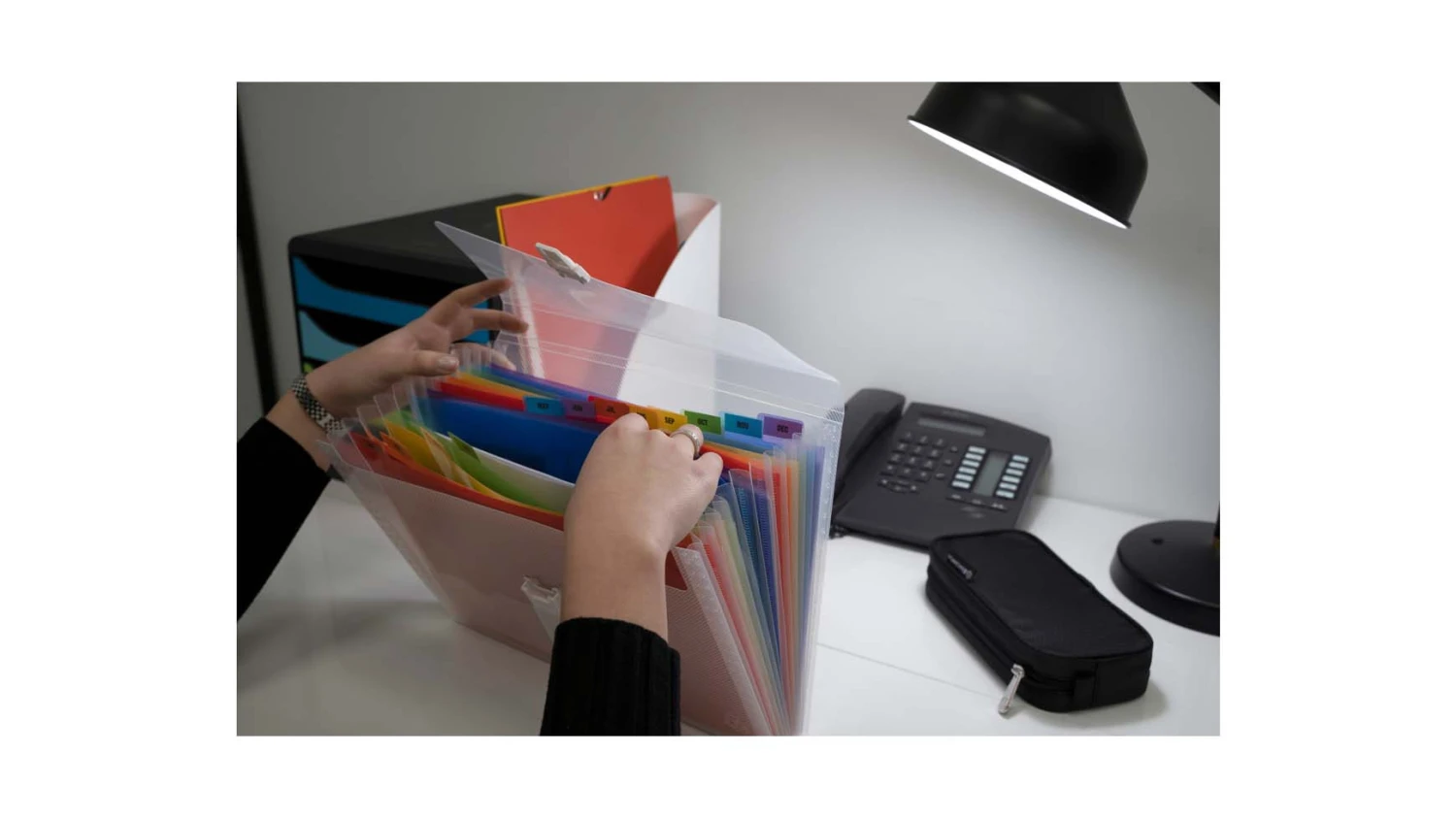 EXACOMPTA porte documents Crystal 13 compartiments