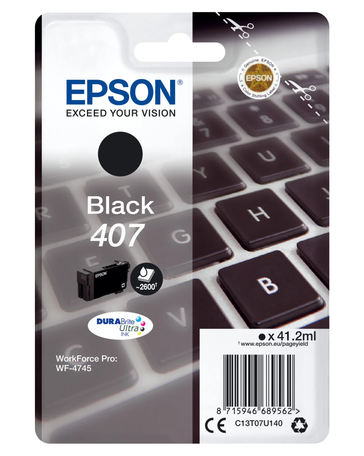 EPSON 407 Cartouche d'encre noir
