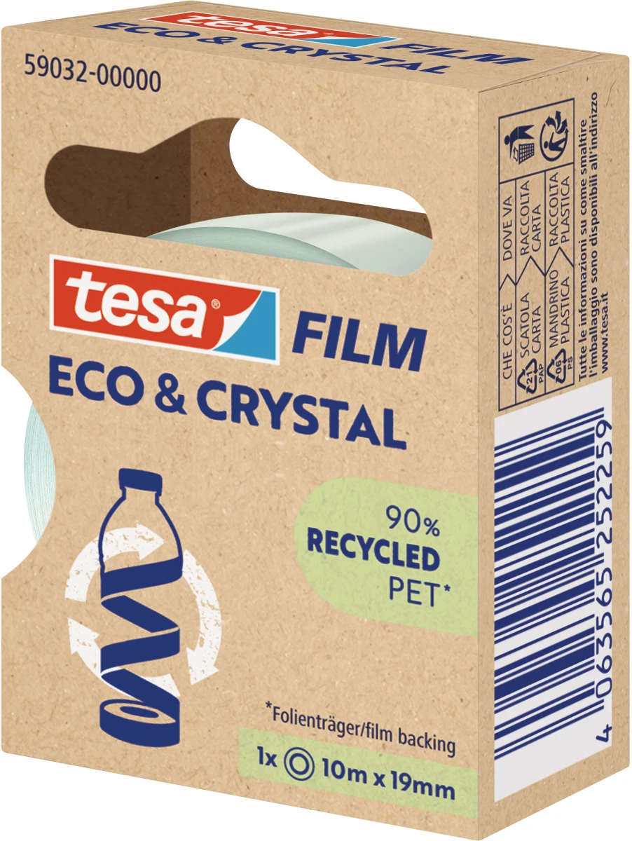 TESA Tesafilm Eco&Crystal Ruban adhésif 10m x 19mm, 1 pc.