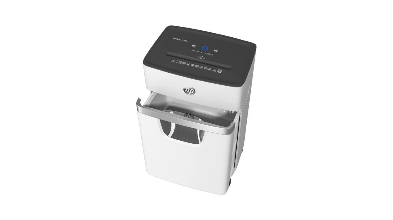 HP Oneshred 10 MC Aktenvernichter mit Partikelschnitt