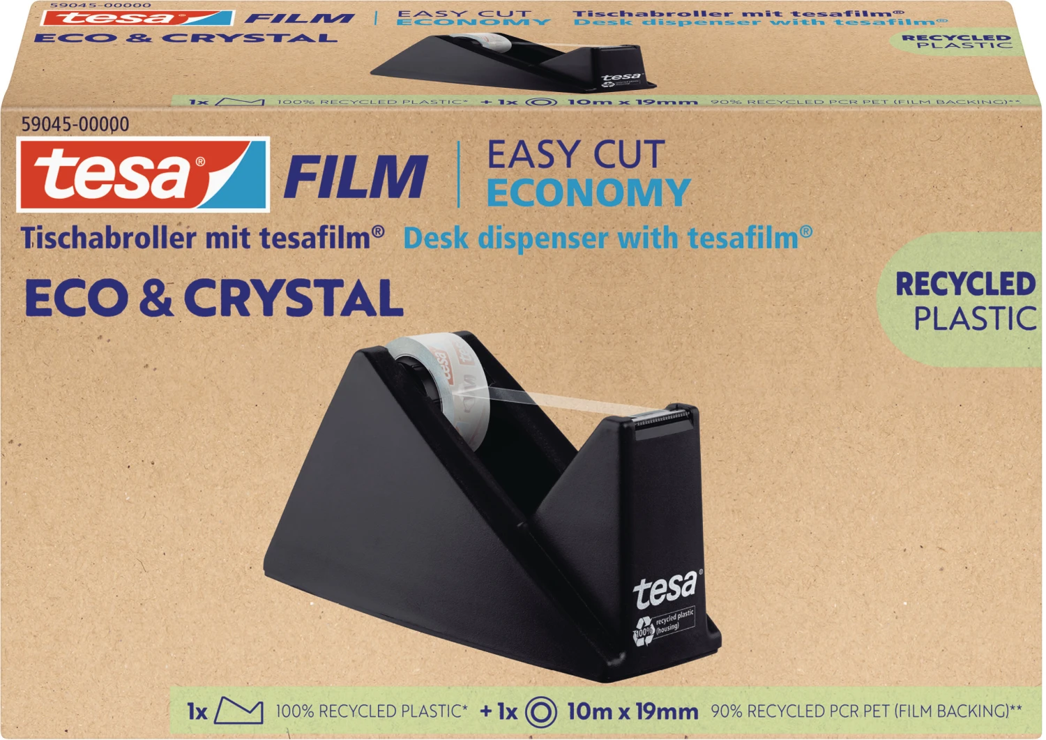 TESA Tesafilm Eco&Crystal Dérouleur de table set