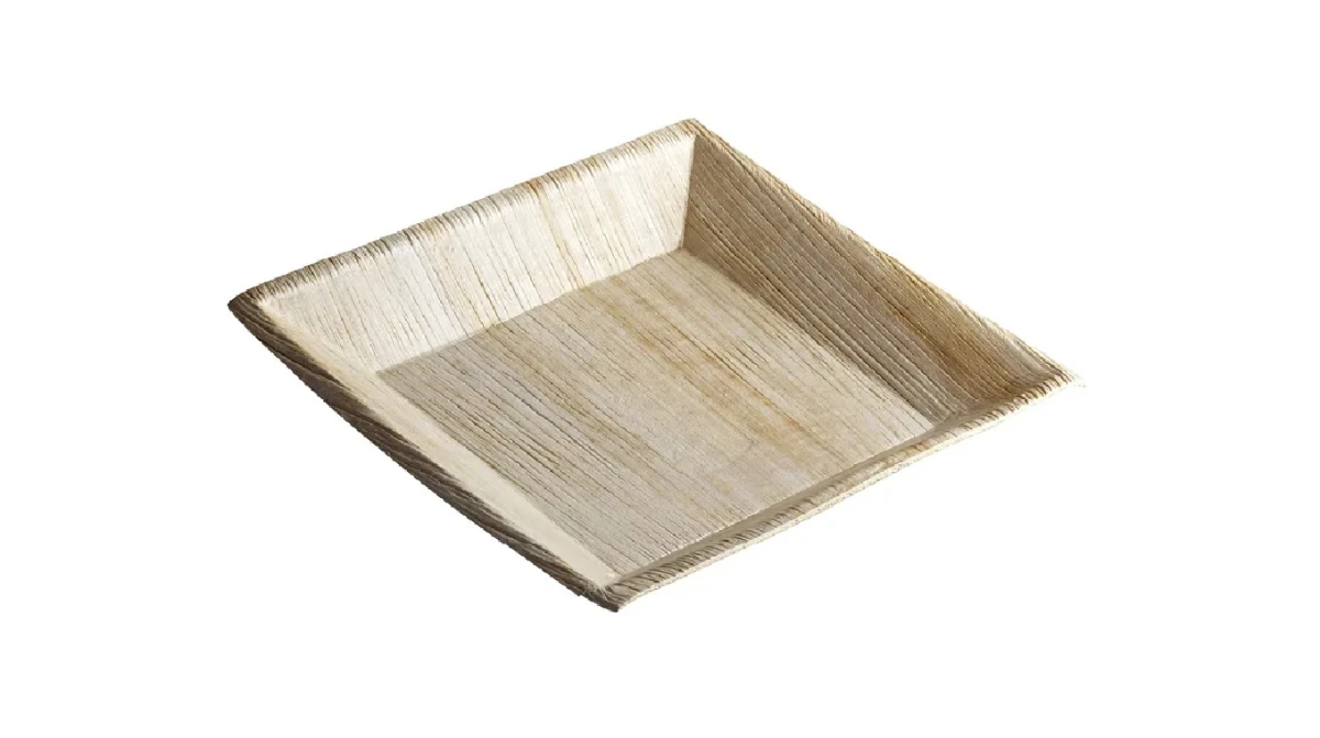 Assiettes jetables carrées, 100 pièces