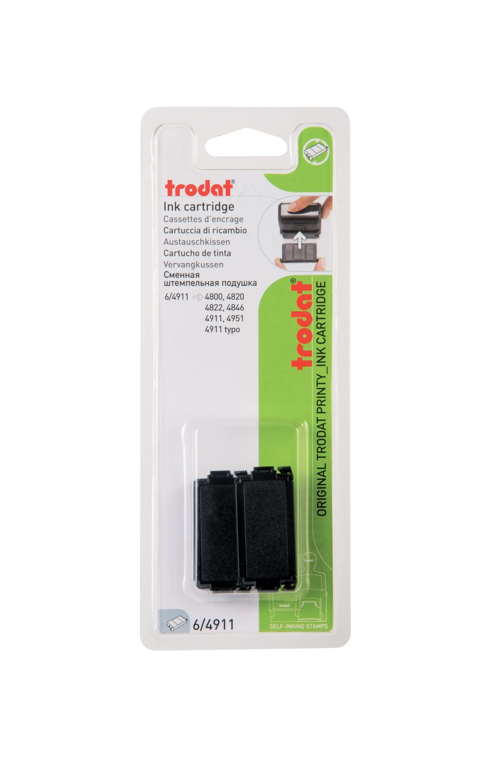 TRODAT Tampon encreur 6/4911 - 2 pcs.