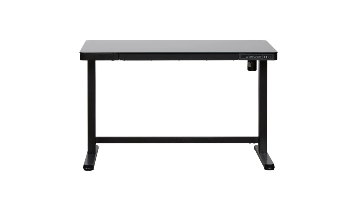Contini höhenverstellbarer Bürotisch 1.2 × 0.6 m, Glas