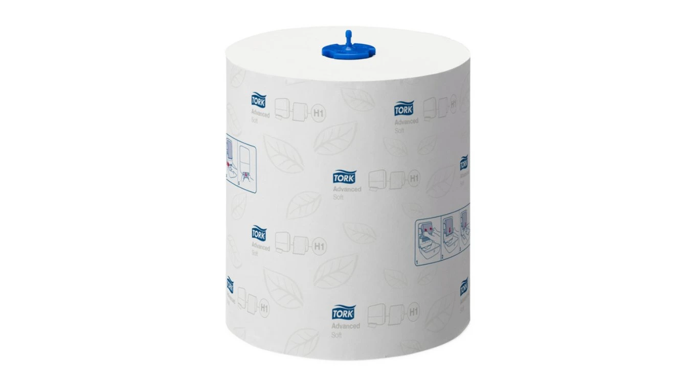 TORK Rouleaux d'essuie-mains en papier Advanced Matic Soft 2 couches, 6 rouleaux