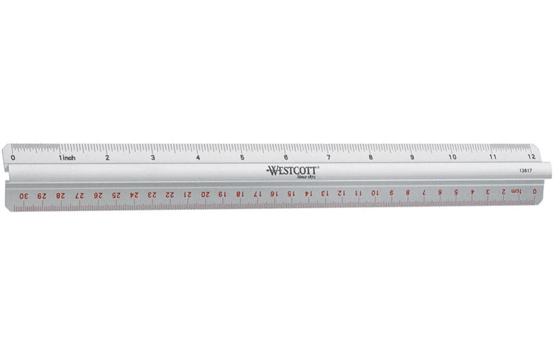 WESTCOTT Règle alu 30cm