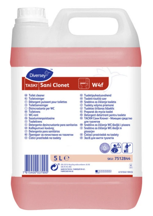 TASKI Nettoyant toilettes Sani Clonet W4f 2 x 5 L