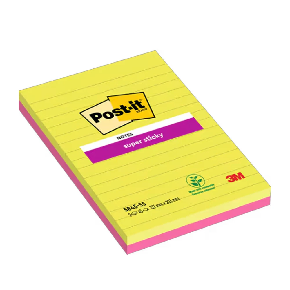 POST-IT Notes adhésives Super Sticky 2 x 45 feuilles