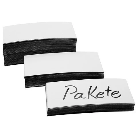 MAGNETOPLAN Etiquettes Aimant, 100 x 20 x 0.6 mm, 100 pcs.