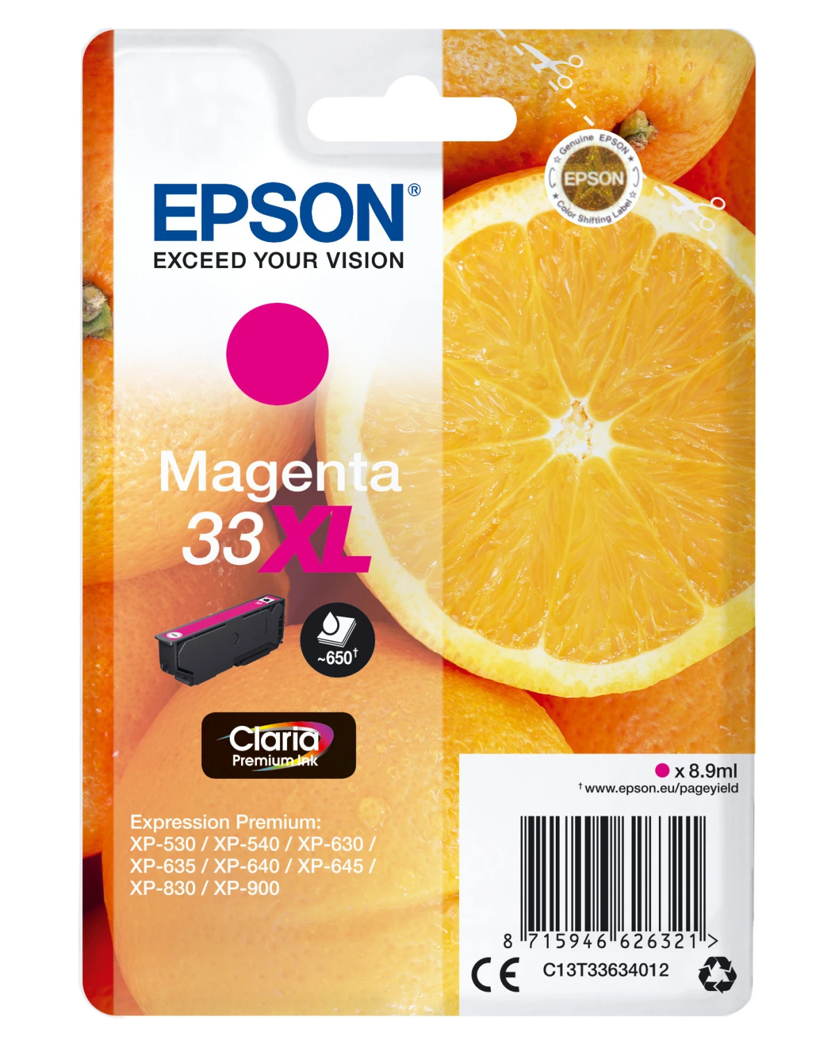 EPSON Tintenpatrone 33XL magenta