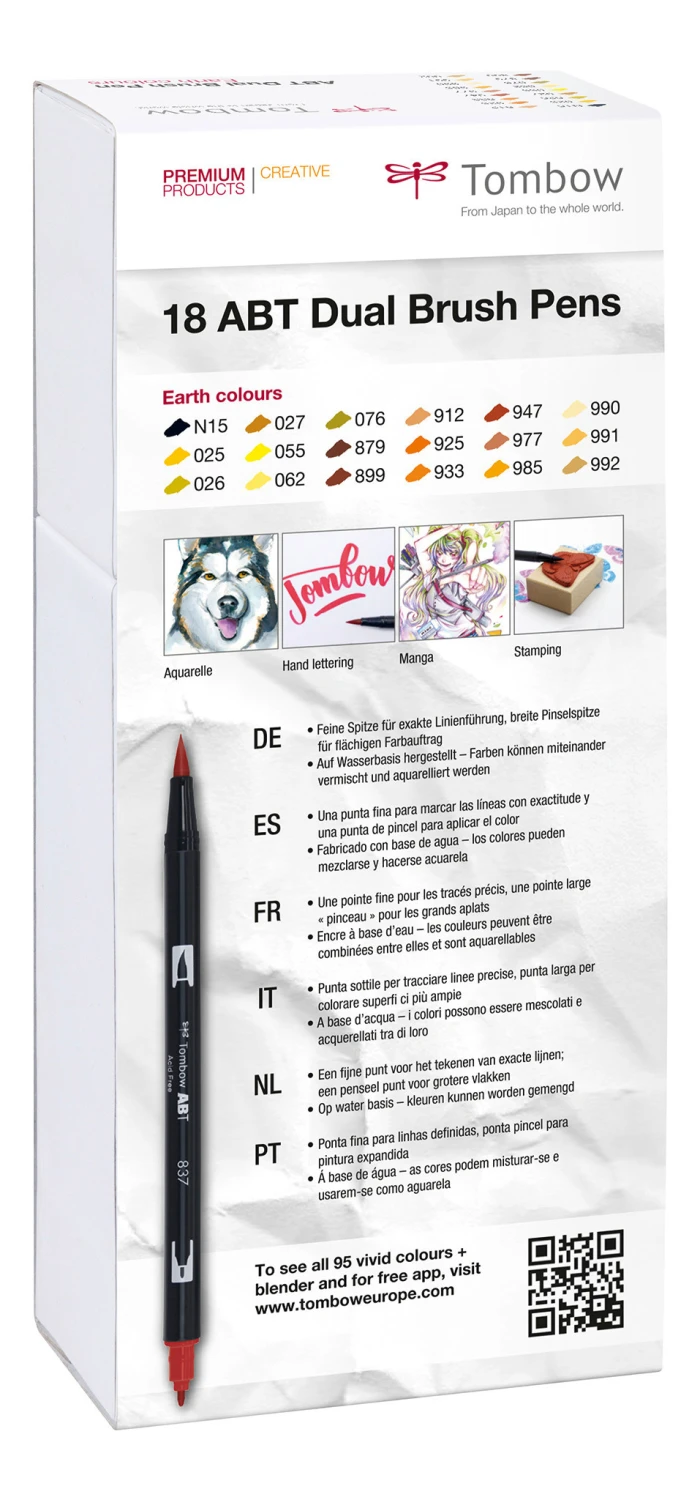 TOMBOW ABT-18P-3 Dual Brush Pen
