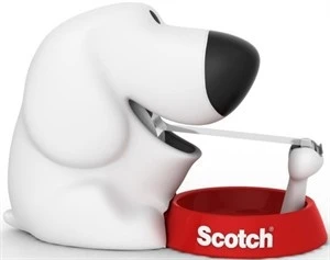 SCOTCH Dispenser Chien blanc