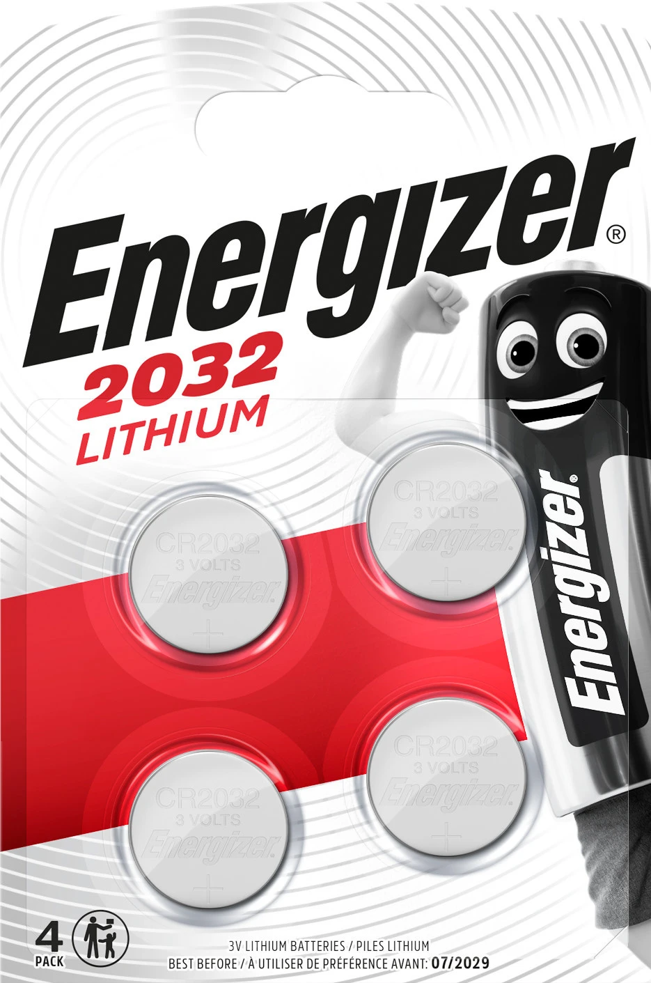 ENERGIZER Knopfbatterie Lithium CR2032, 3V