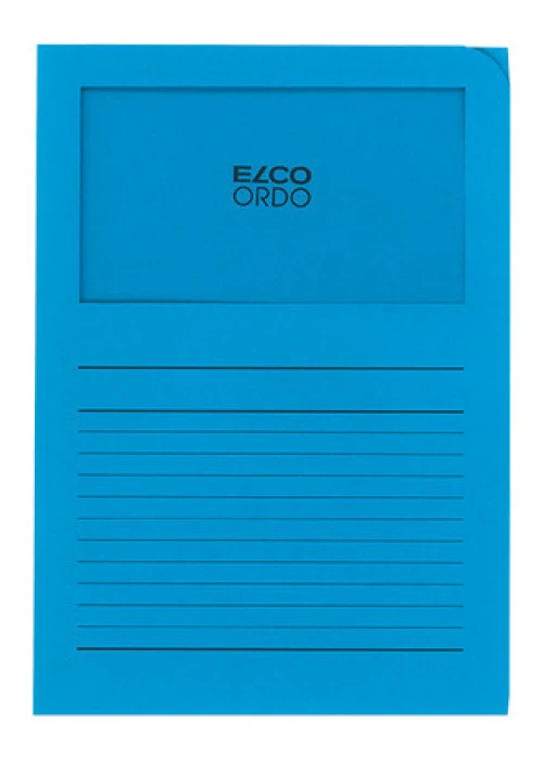 ELCO Ordo Classico mit Linien, intensivblau, Pack à 100 Stück