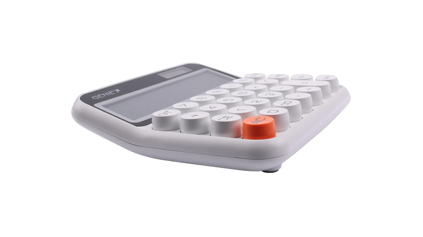 GENIE Calculatrice de bureau 612 W Dual-Power (solaire et batterie)