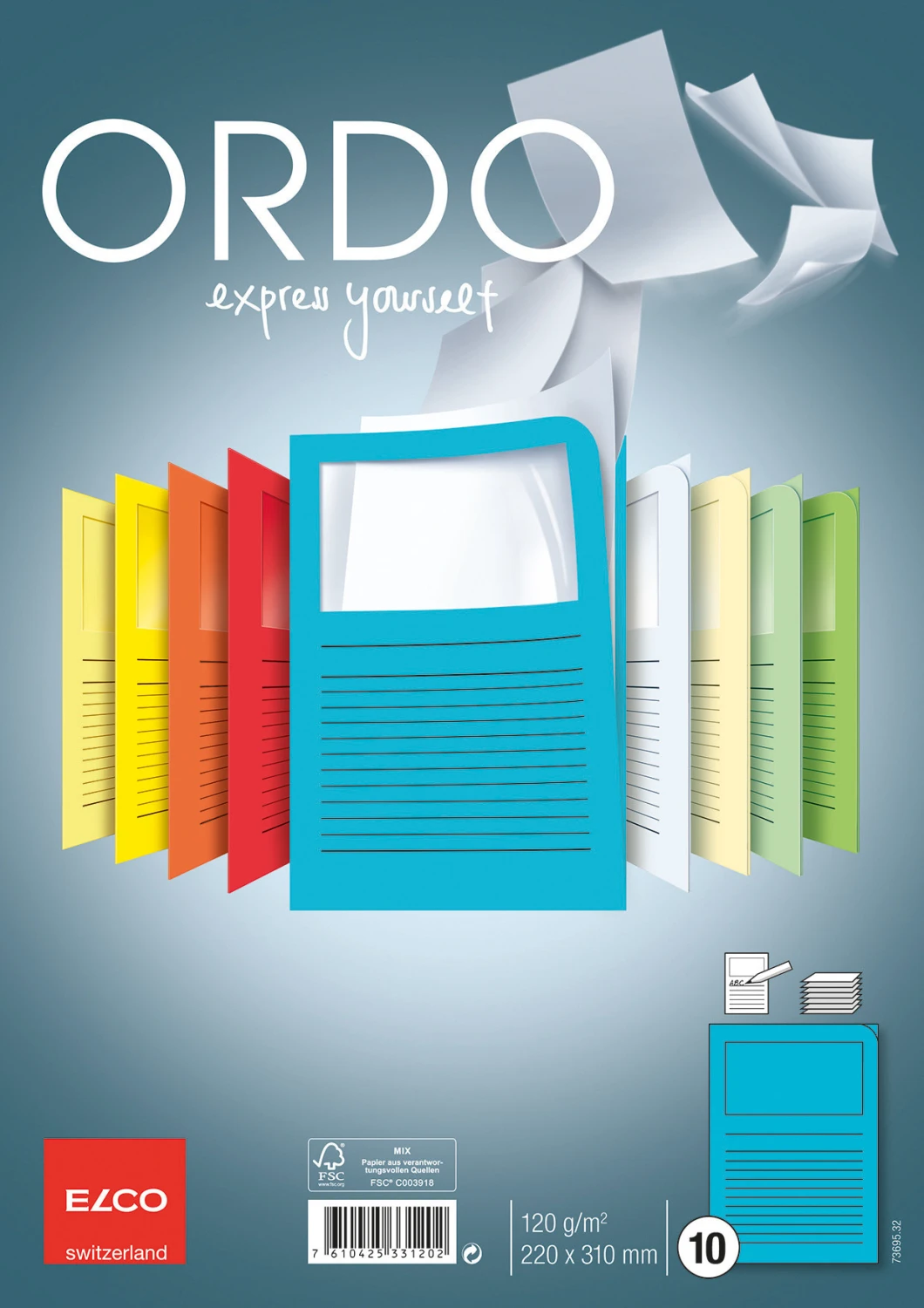 ELCO Organisationsmappen Ordo A4 mit Fenster 10 Stk.
