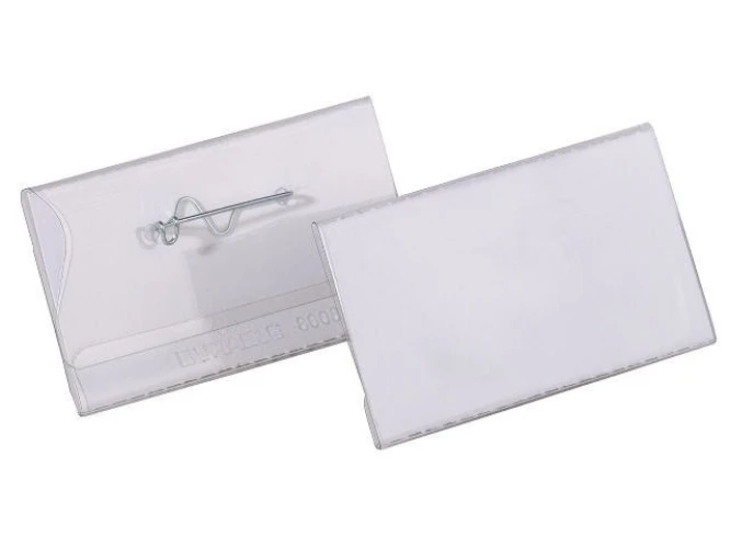 DURABLE Porte-nom 40 x 75 mm en feuille plastique dur