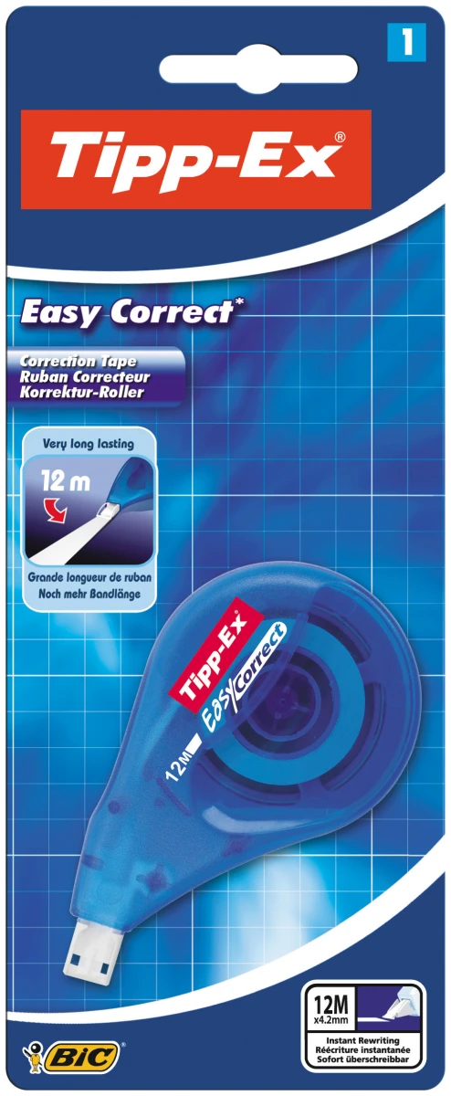 TIPP-EX Roller de correction EasyCorrect 12 m x 4.2 mm