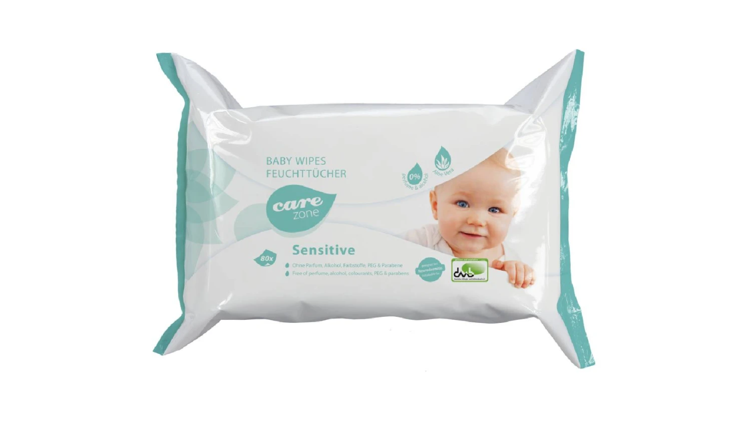 CARE ZONE Lingettes de soin Babywipes Sensitive 80 pièces