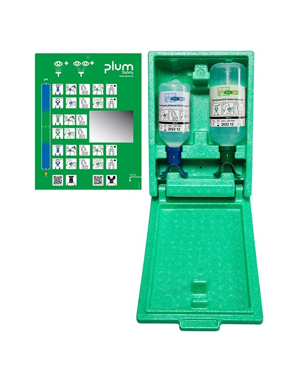 Plum Station lave-oeil Duo 500ml pH Neutral/NaCl 1000ml box