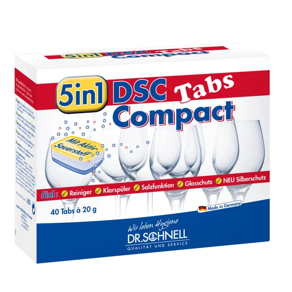 DR. SCHNELL Tablettes lave-vaisselle DSC Compact Tabs 200 pièces