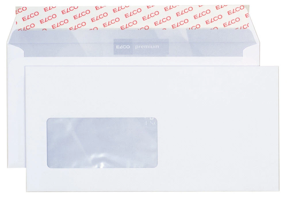 ELCO Enveloppes Premium C5/6, fenêtre à gauche