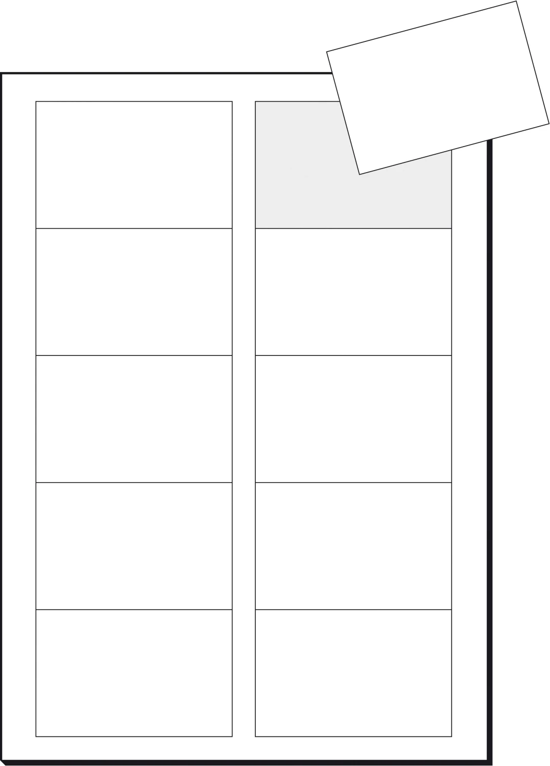 SIGEL LP791 Visitenkarten 85x55mm