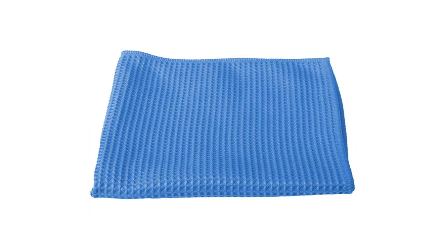 Chiffons microfibres chiffon gaufré "Honeycomb" bleu, 40 x 40 cm, 290 g/m², paquet de 5 pièces