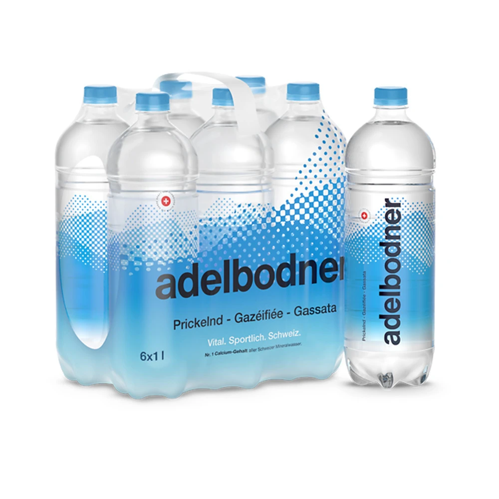 ADELBODNER Eau pétillante 6 x 1 litres