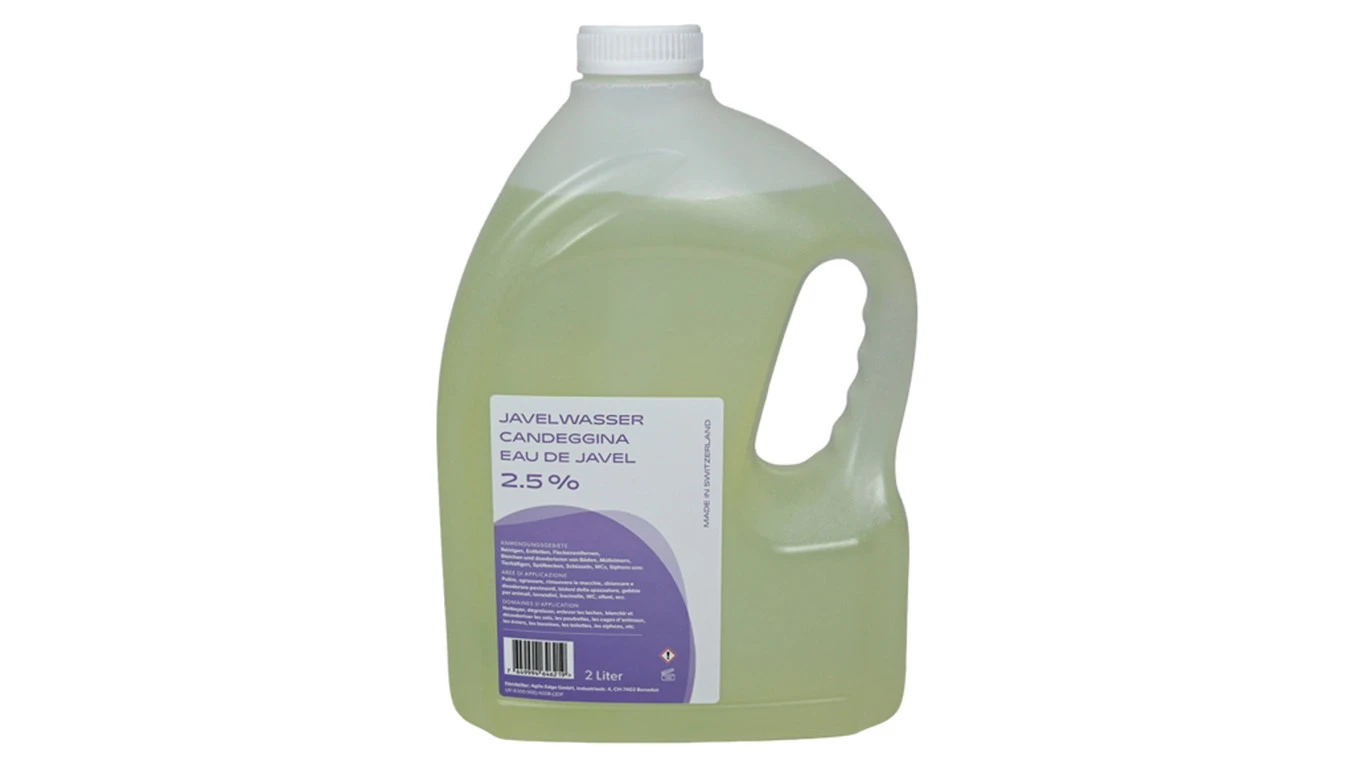 FIESTA Javel- Wasser 2.5%,  Karton à 6 x 2 L