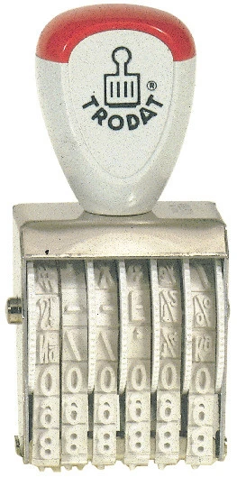TRODAT Timbre chiffres - 6 chiffres - 9 mm