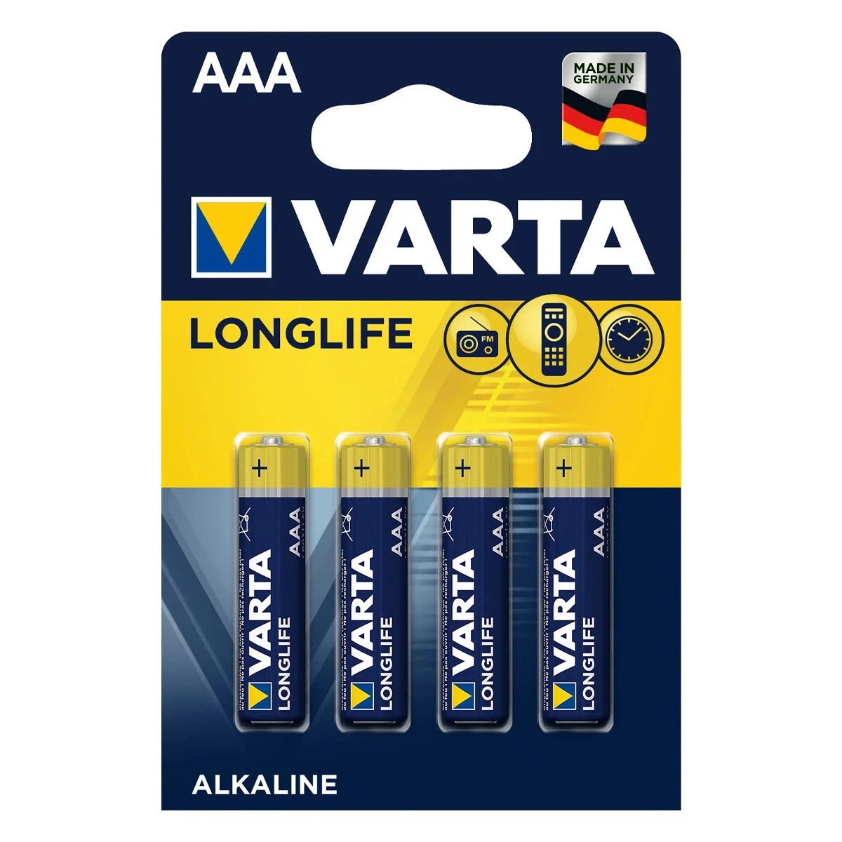 VARTA Batterie Longlife AAA/LR03 - 4er Pack