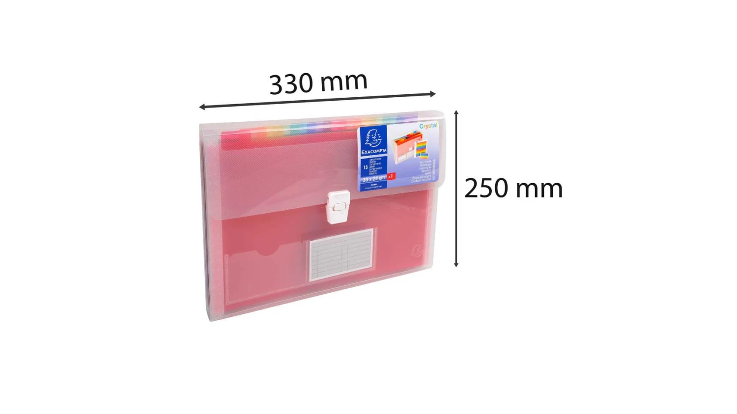 EXACOMPTA porte documents Crystal 13 compartiments
