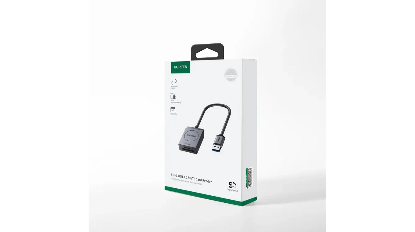UGREEN Lecteur de cartes 2 en 1 USB 3.2