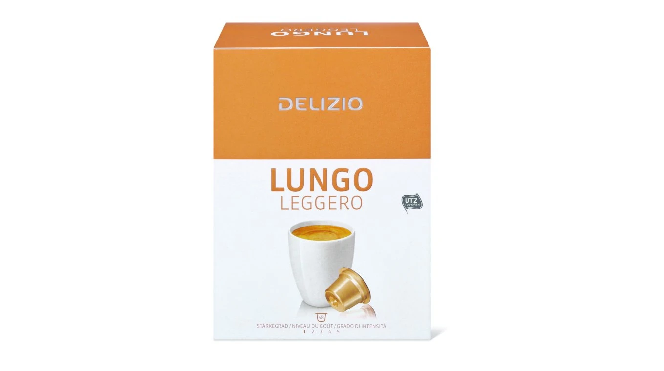 DELIZIO Kaffeekapseln Lungo Leggero 48 Stück