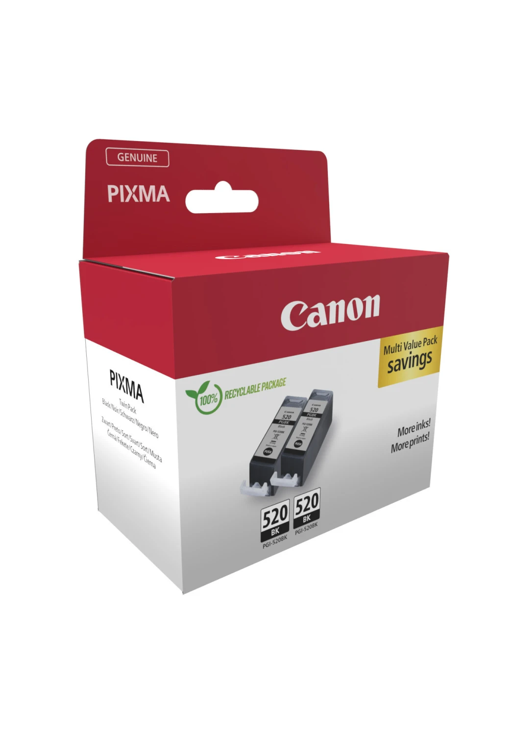 CANON PGI-520BKT Twin Pack Tinte schwarz