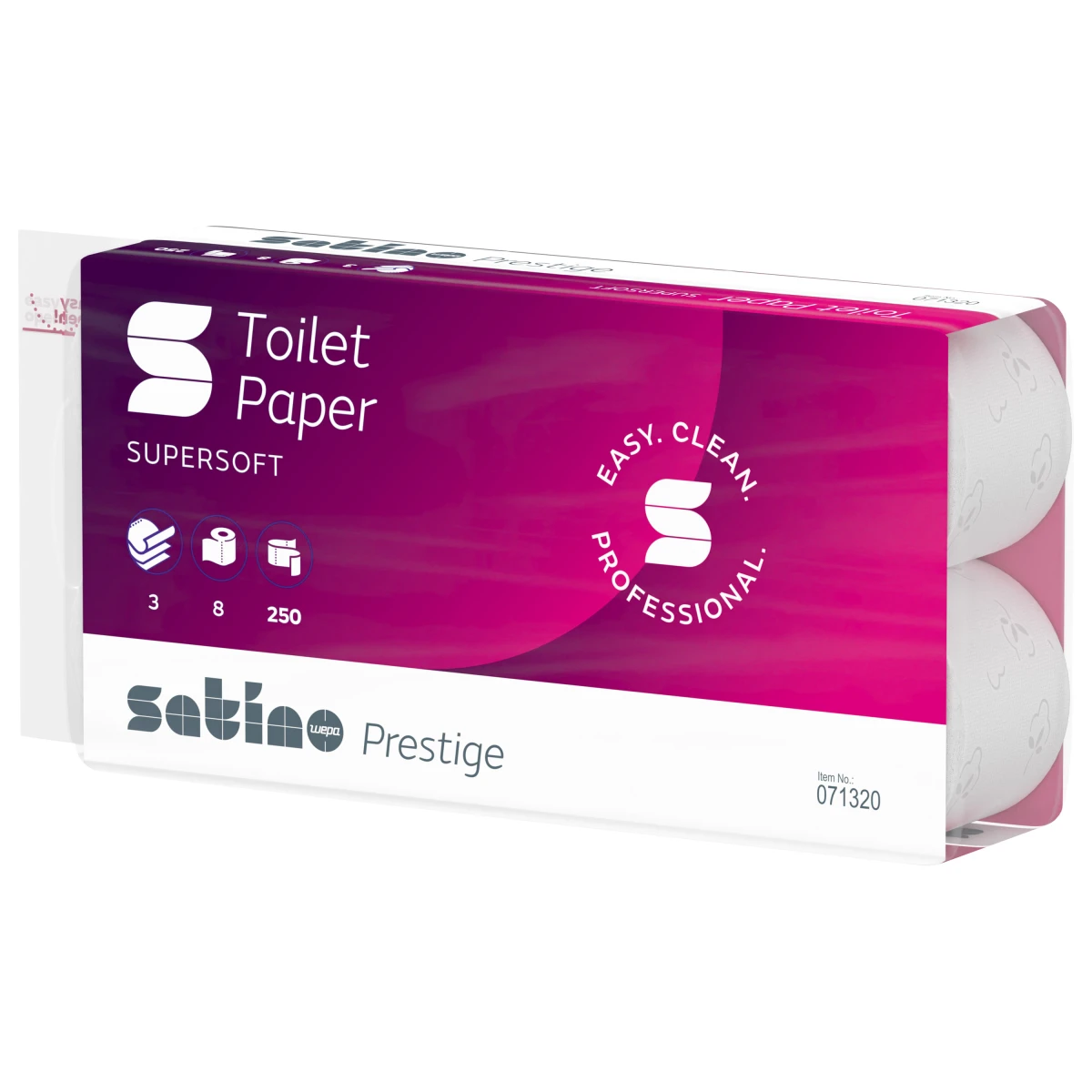 SATINO Papier toilette Prestige 3 couches, 8 rouleaux