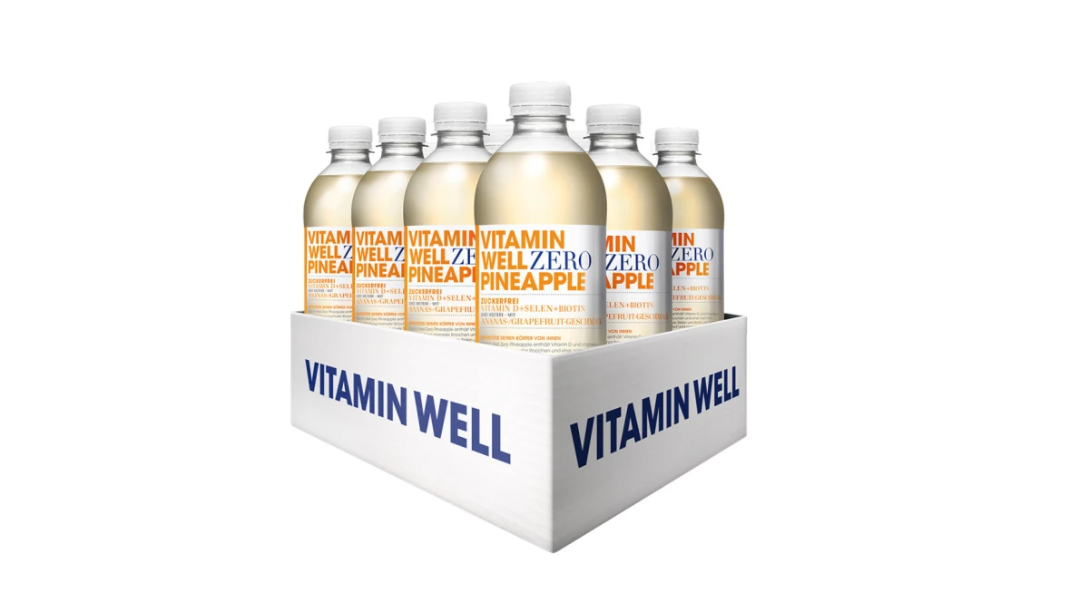 VITAMIN WELL Zero Pineapple 12 x 500 ml