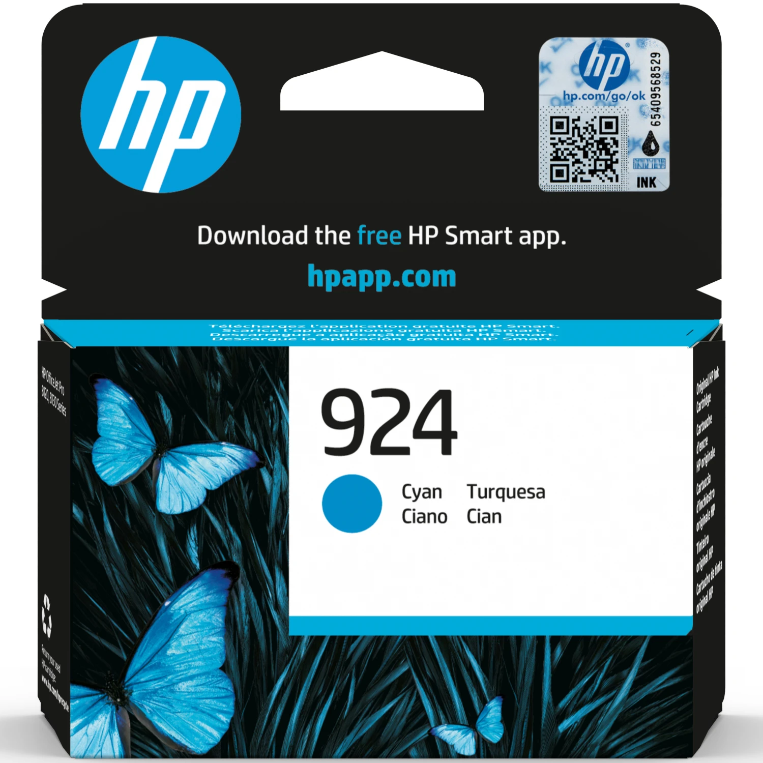 HP Cart. d'encre 924 cyan