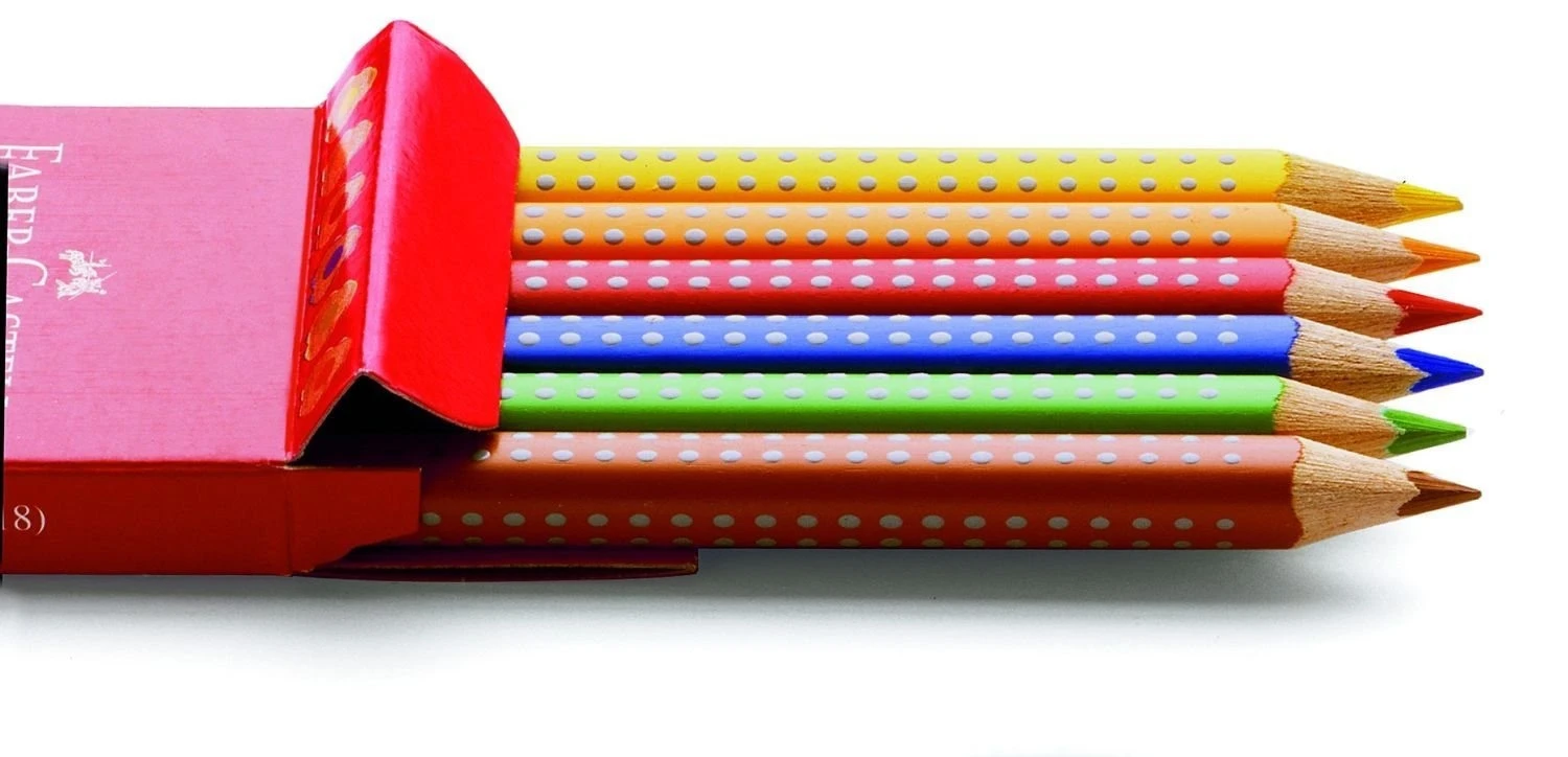 FABER-CASTELL Crayons couleur Jumbo GRIP