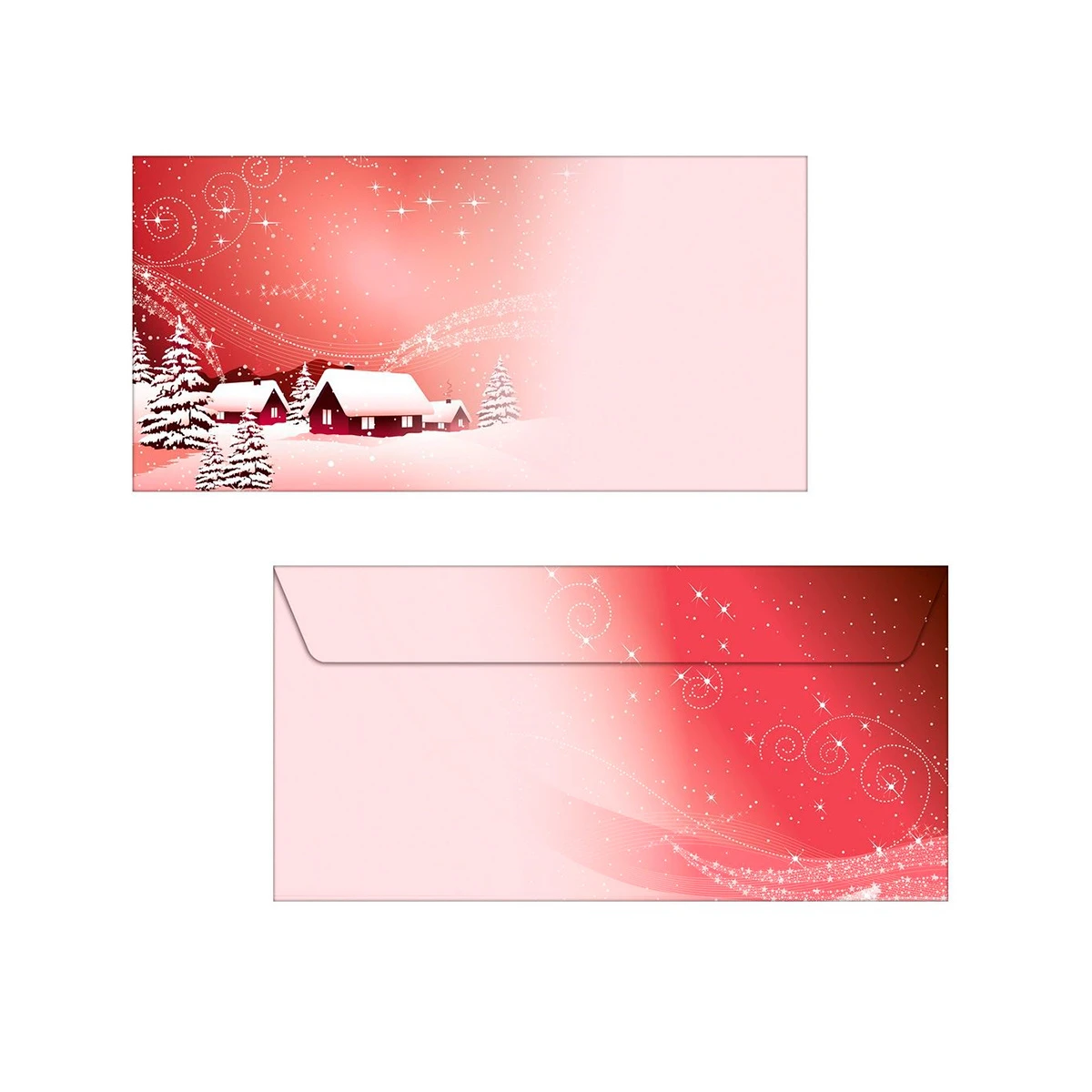 Couvert de noël "Silent Night" sans fenetre, 90g/m2