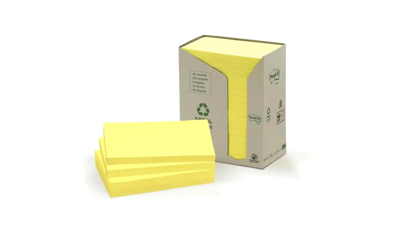 POST-IT Notes adhésives Recycling 16 x 100 feuilles