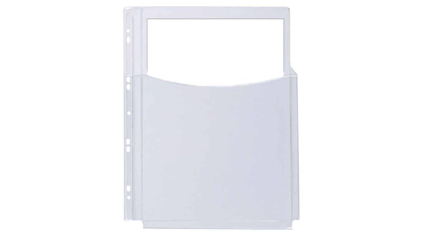 Q-CONNECT® Pochettes à soufflet A4 PVC demi-couverture