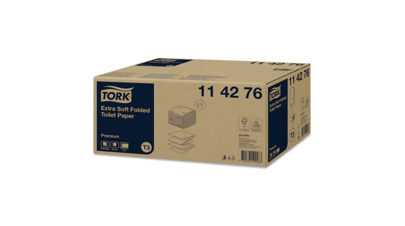 TORK Papier toilette feuille à feuille Premium 2 couches, 7'560 feuilles