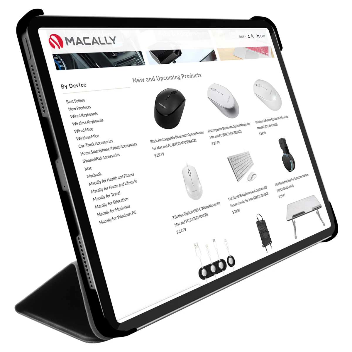 MACALLY Bookstand Case - iPad Pro 11"