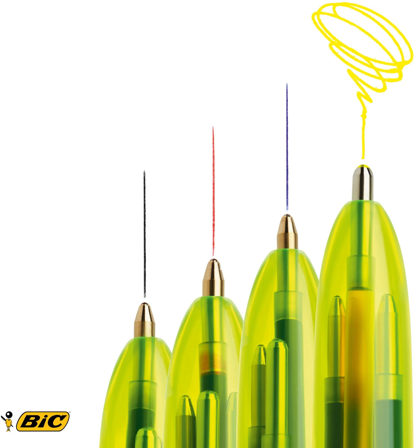 BIC Stylo à bille Fluo