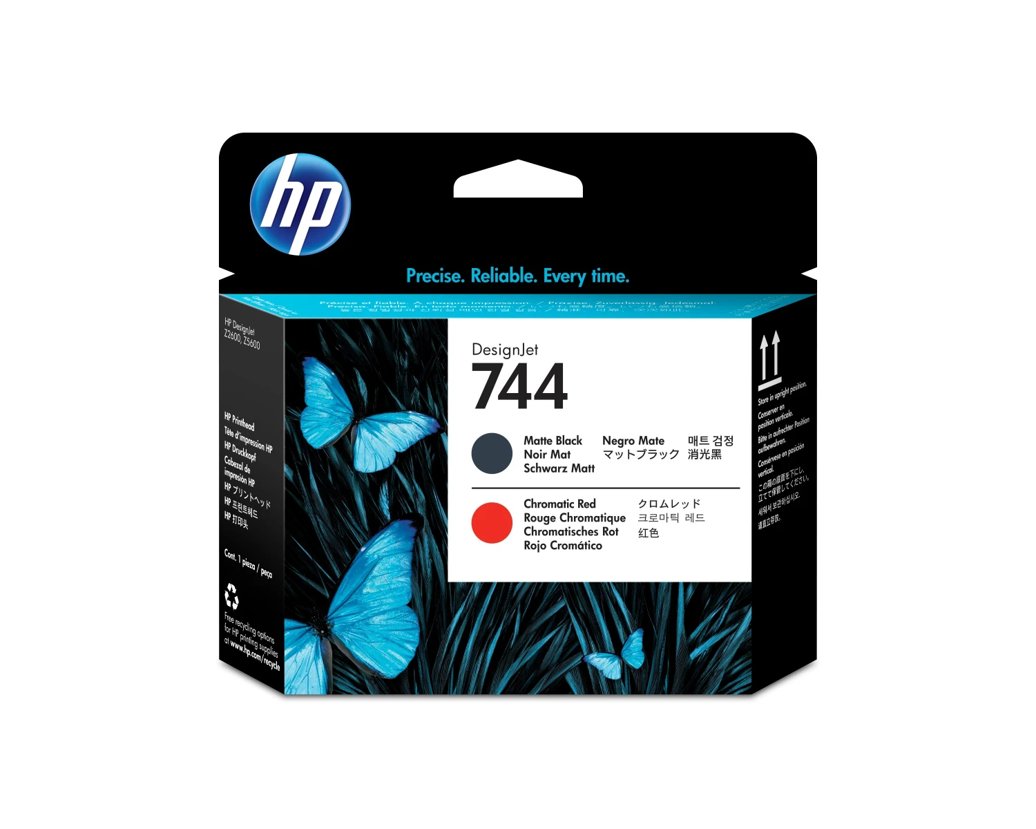 HP Druckkopf 744 matte black/red