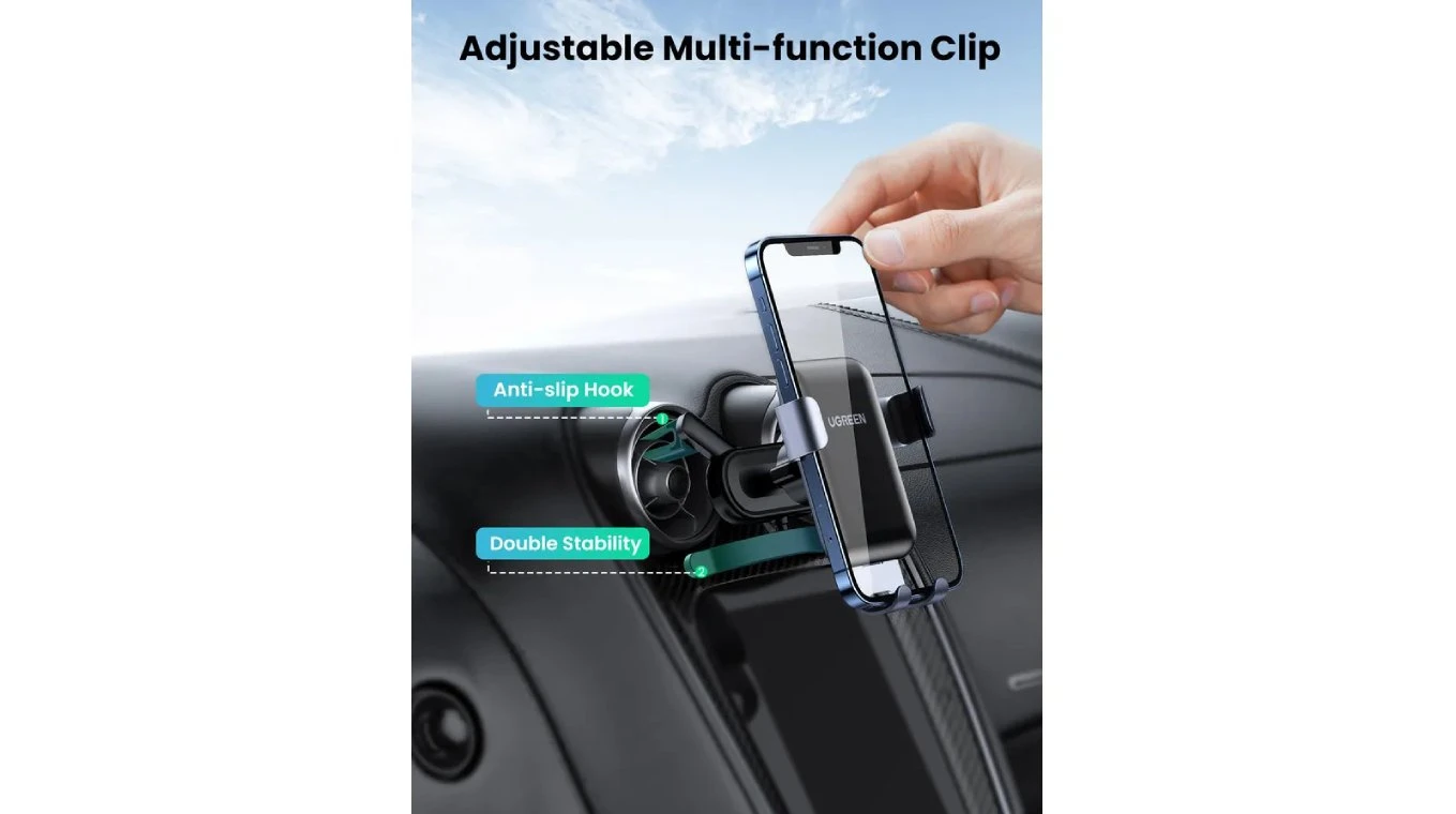 UGREEN Round Air Vent Gravity Support pour smartphone