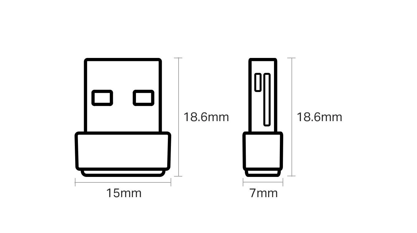 TP-LINK Archer T2U Nano AC600 Adaptateur USB Wi-Fi
