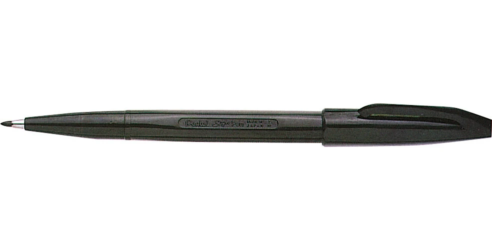 Pentel Faserschreiber SignPen 0.8 mn bis 2.0 mm, Schreibfarbe schwarz